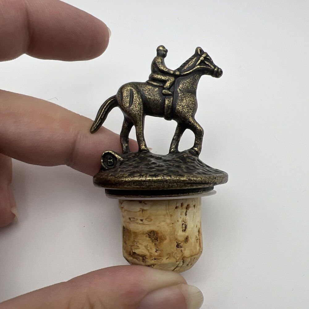 Blantons Kentucky Bourbon Whiskey Jockey and Race Horse B Cork Bottle Stopper